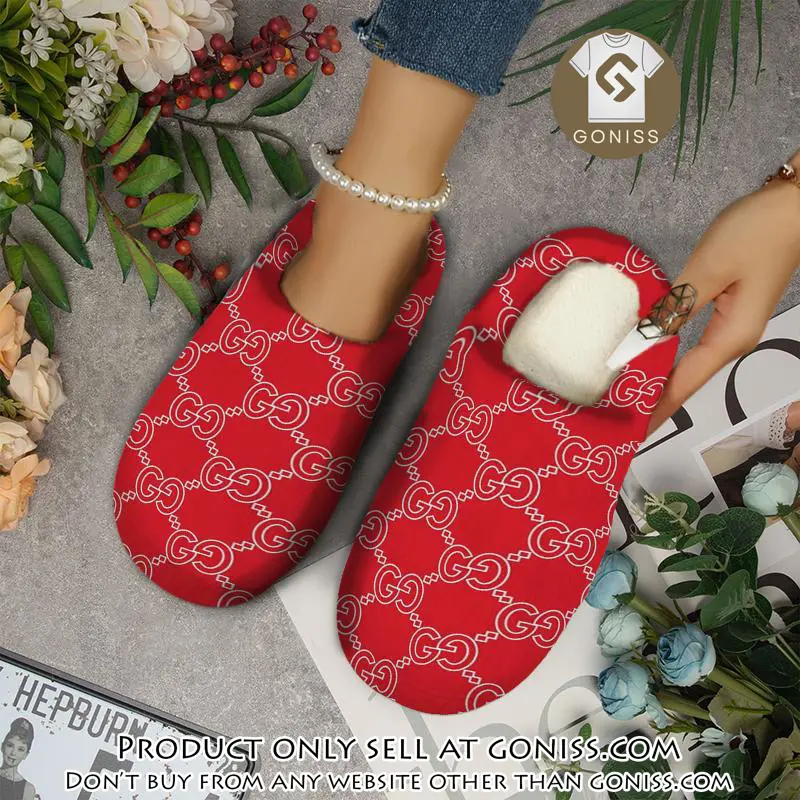 Gucci fleece slippers luxury inhouse slippers ihs1008 gn0834271